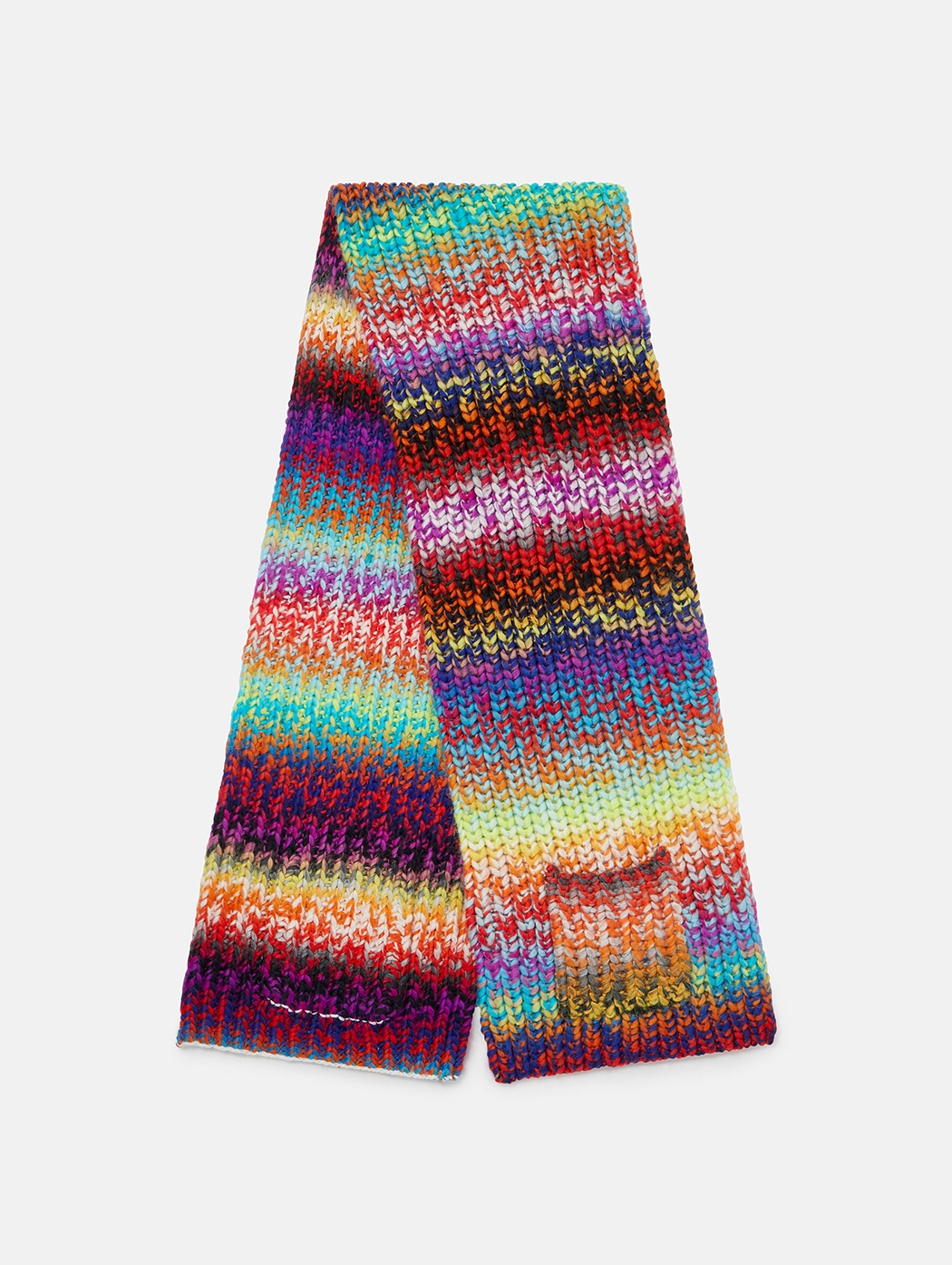 Sciarpa in maglia a righe arcobaleno Stella McCartney Bambina Accessori Sciarpe 