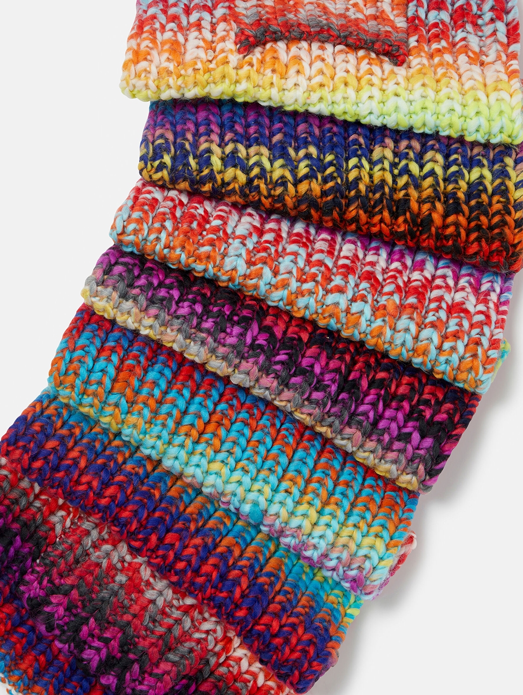 Stella McCartney Bambina Accessori Sciarpe Sciarpa in maglia a righe arcobaleno 
