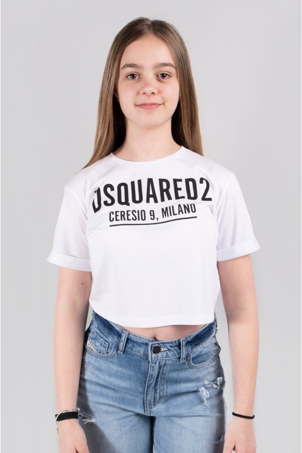 DSQUARED2 T-SHIRT CROPPED...